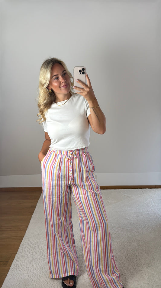 Gestreifte Hose Fiona - bunt
