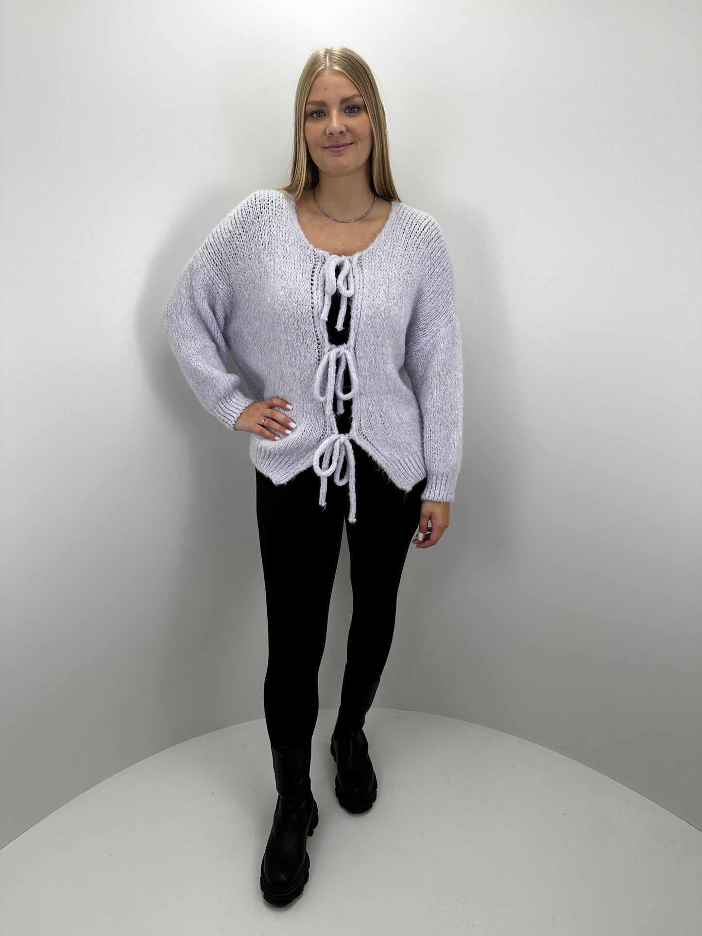 Cardigan Bow - Flieder