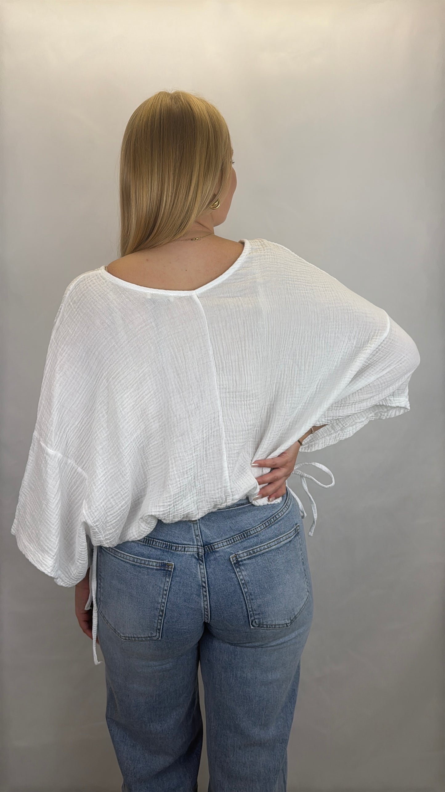T-Shirt-Bluse Alexa - weiß