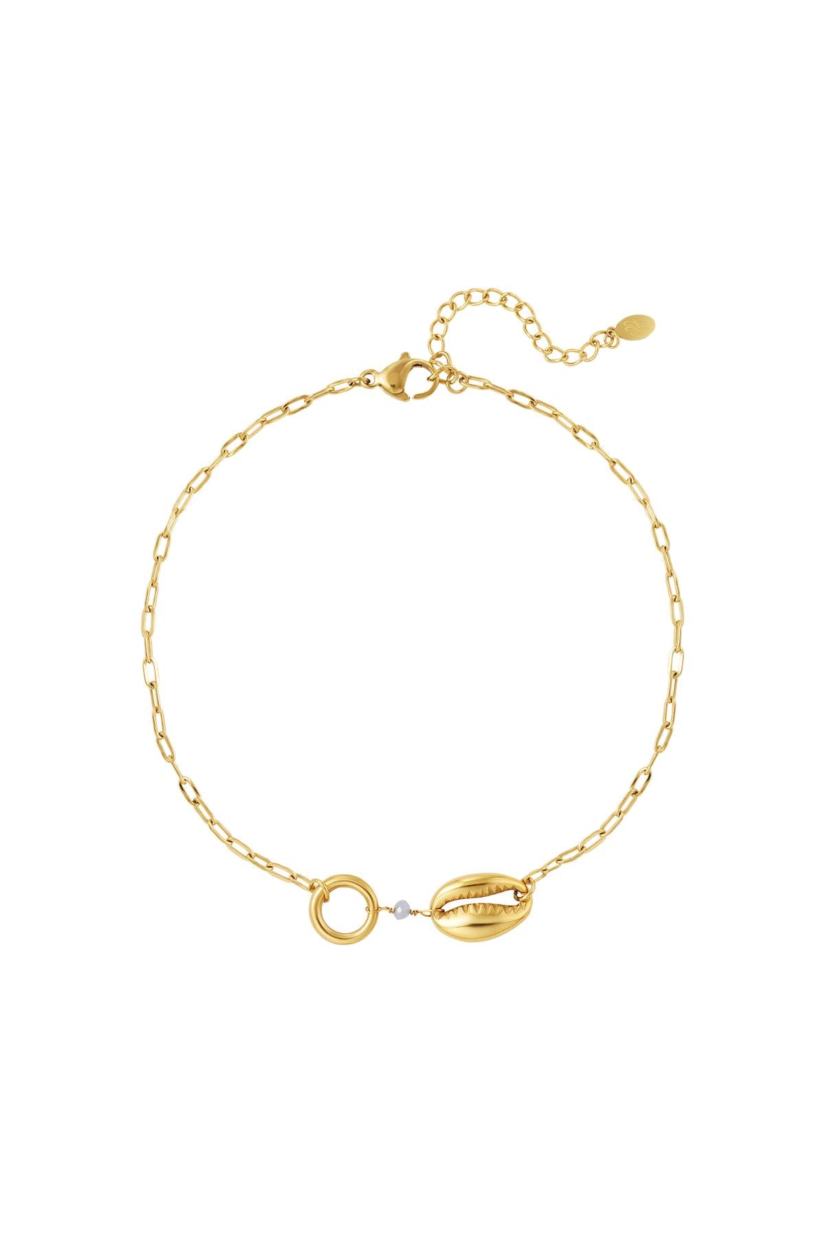 Fußkette - Shell (gold / silber)