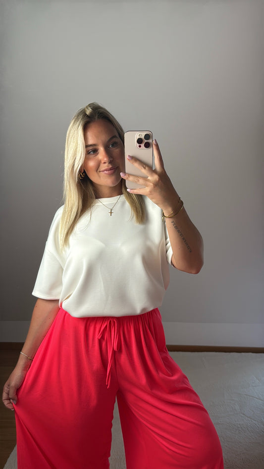 Weite Hose Jessy - neonpink