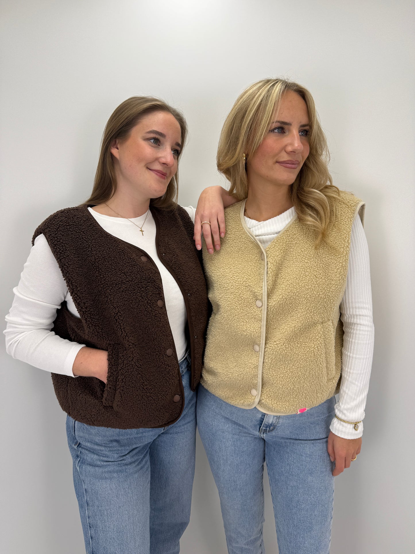 Weste im Teddylook Molly - braun