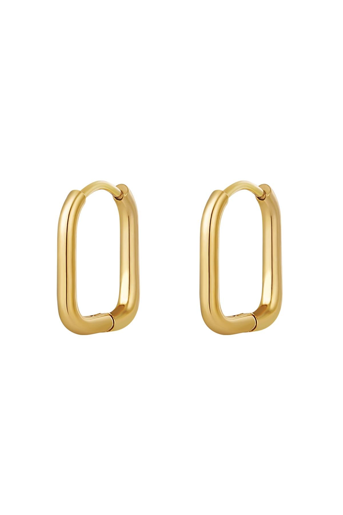 Ohrringe - Oval gold