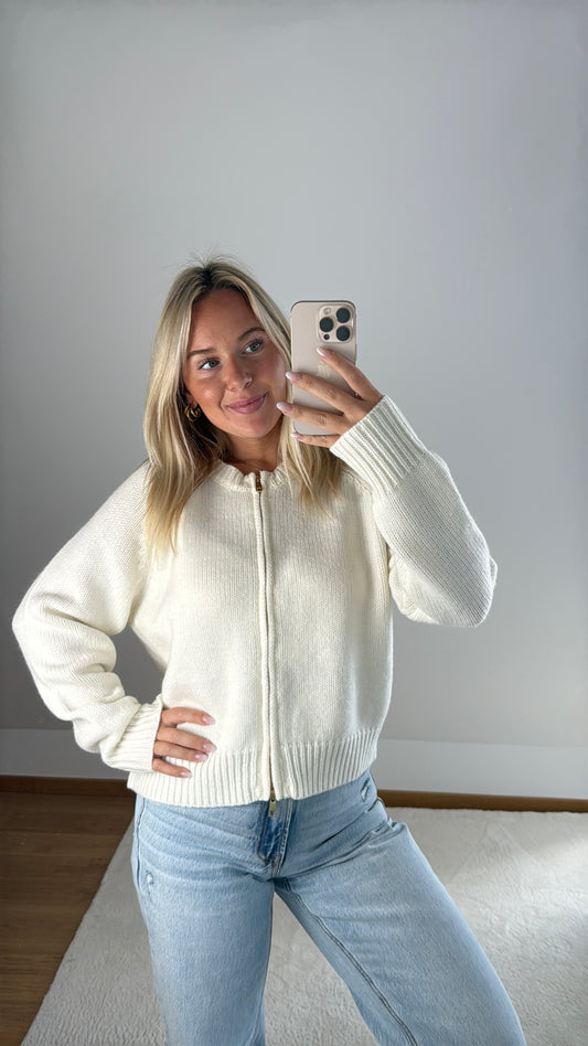 Strickjacke Leonie - weiß