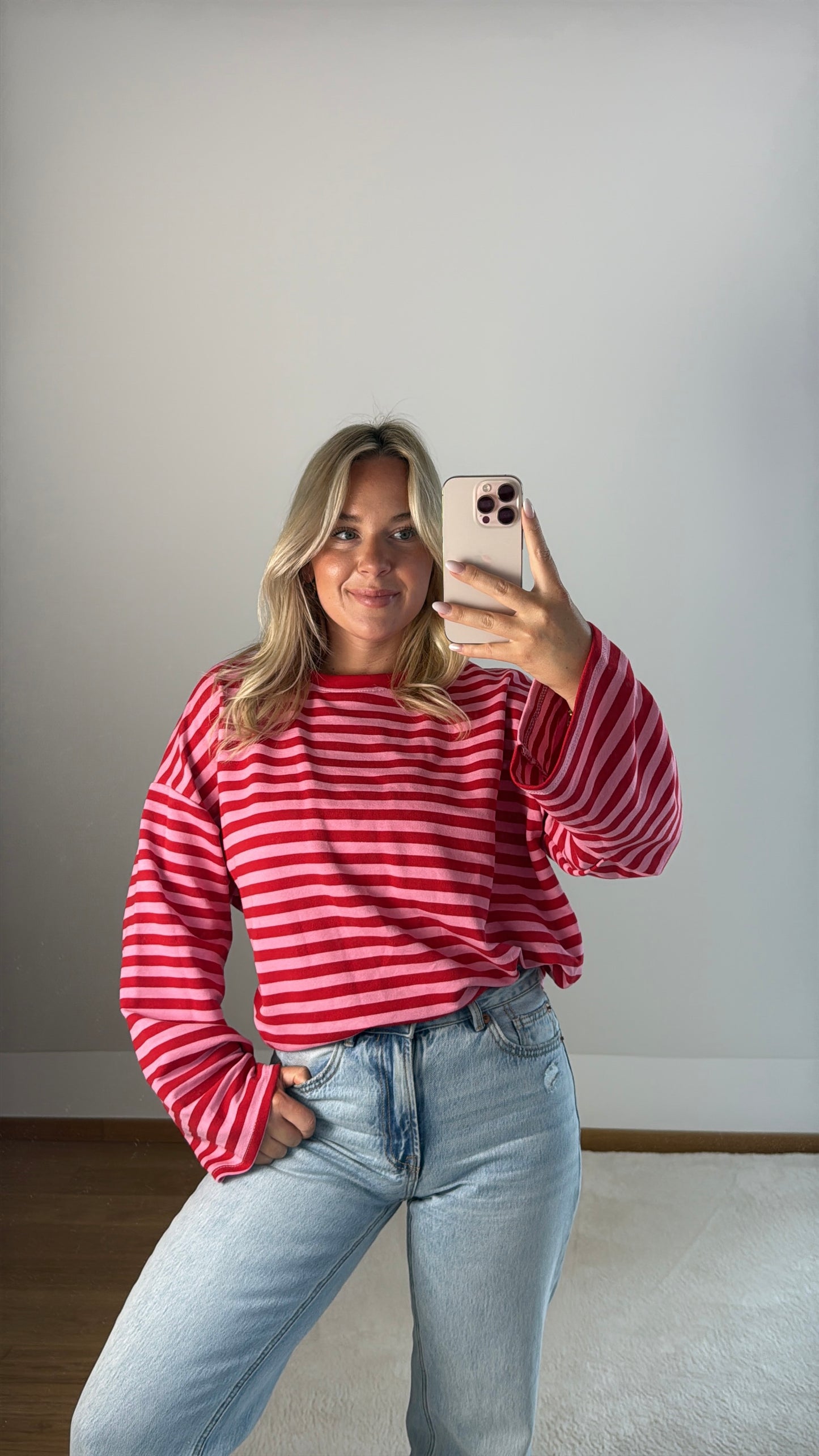 Sweatshirt Mara - rosa/rot