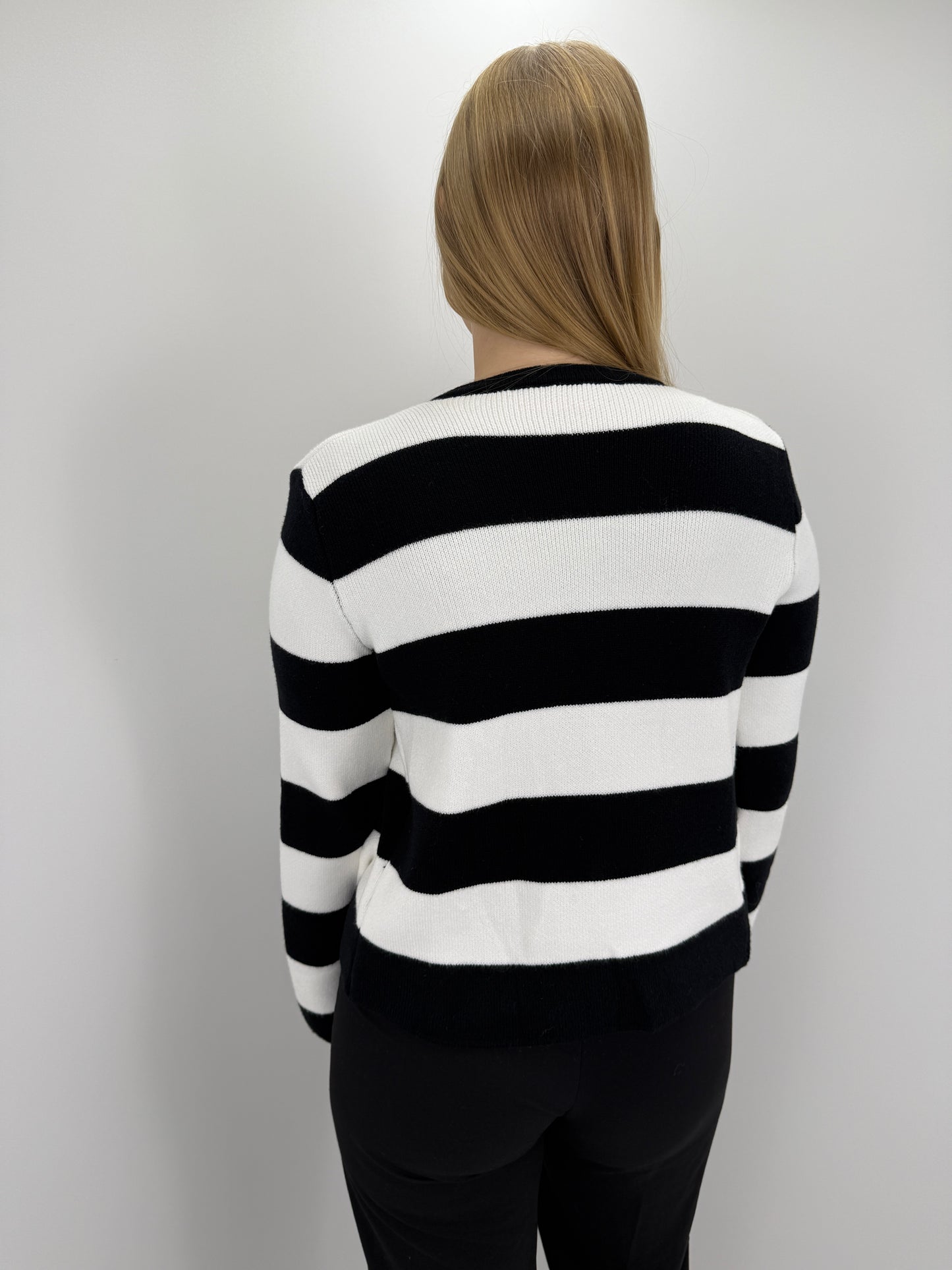 Cardigan Victoria - schwarz/weiß
