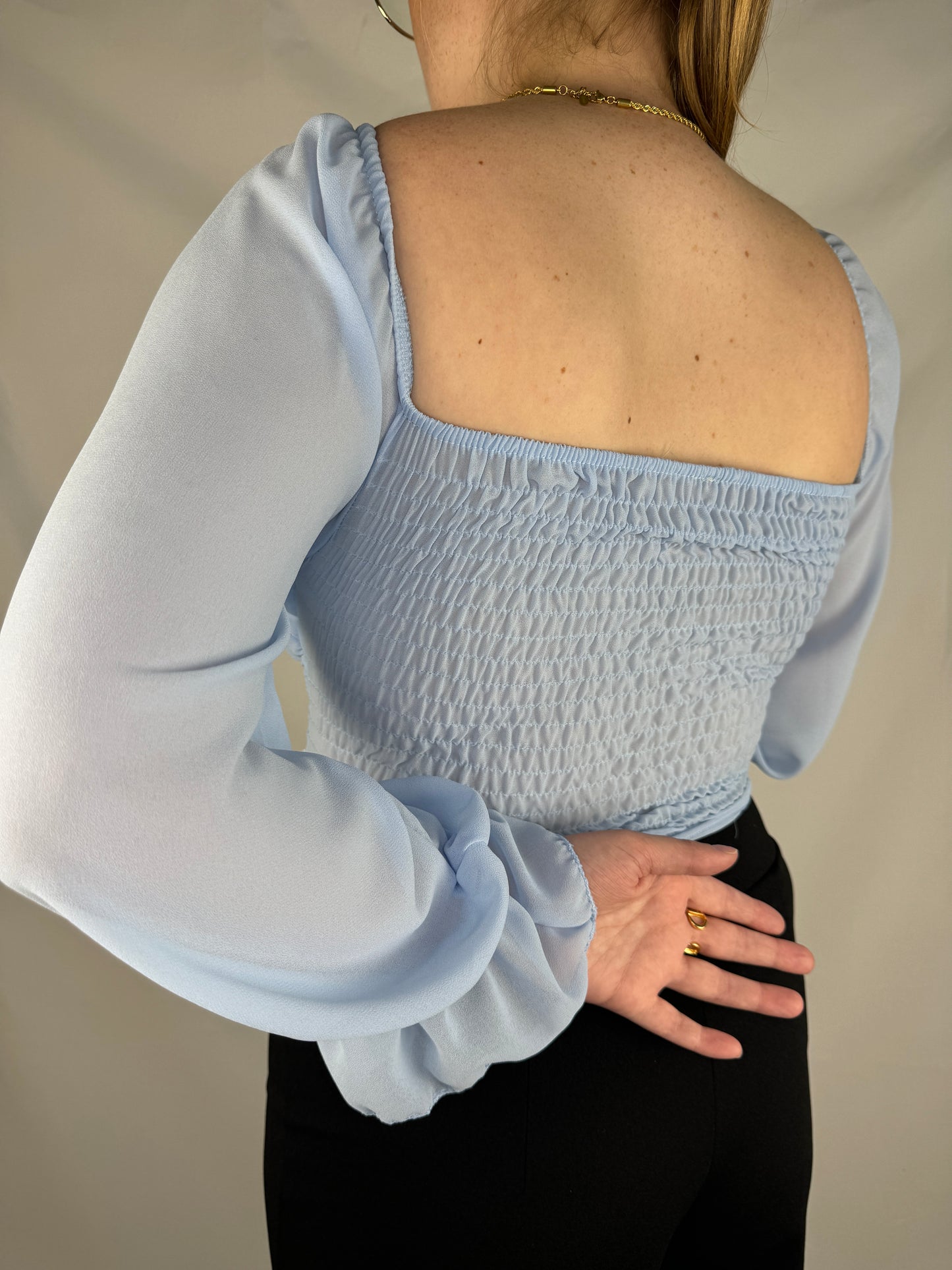 Bluse Elegancé - babyblau