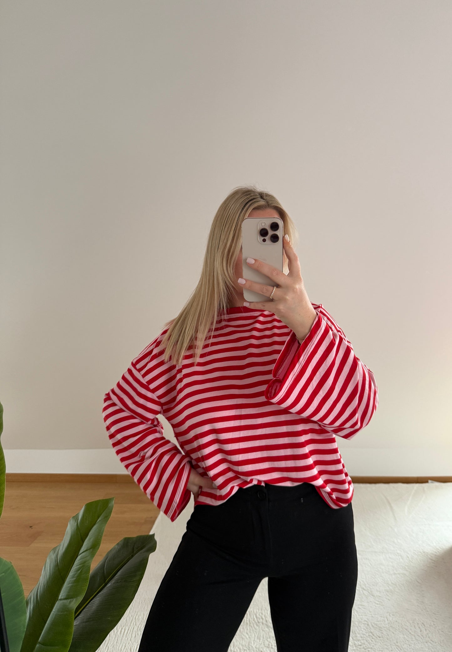 Sweatshirt Mara - rosa/rot