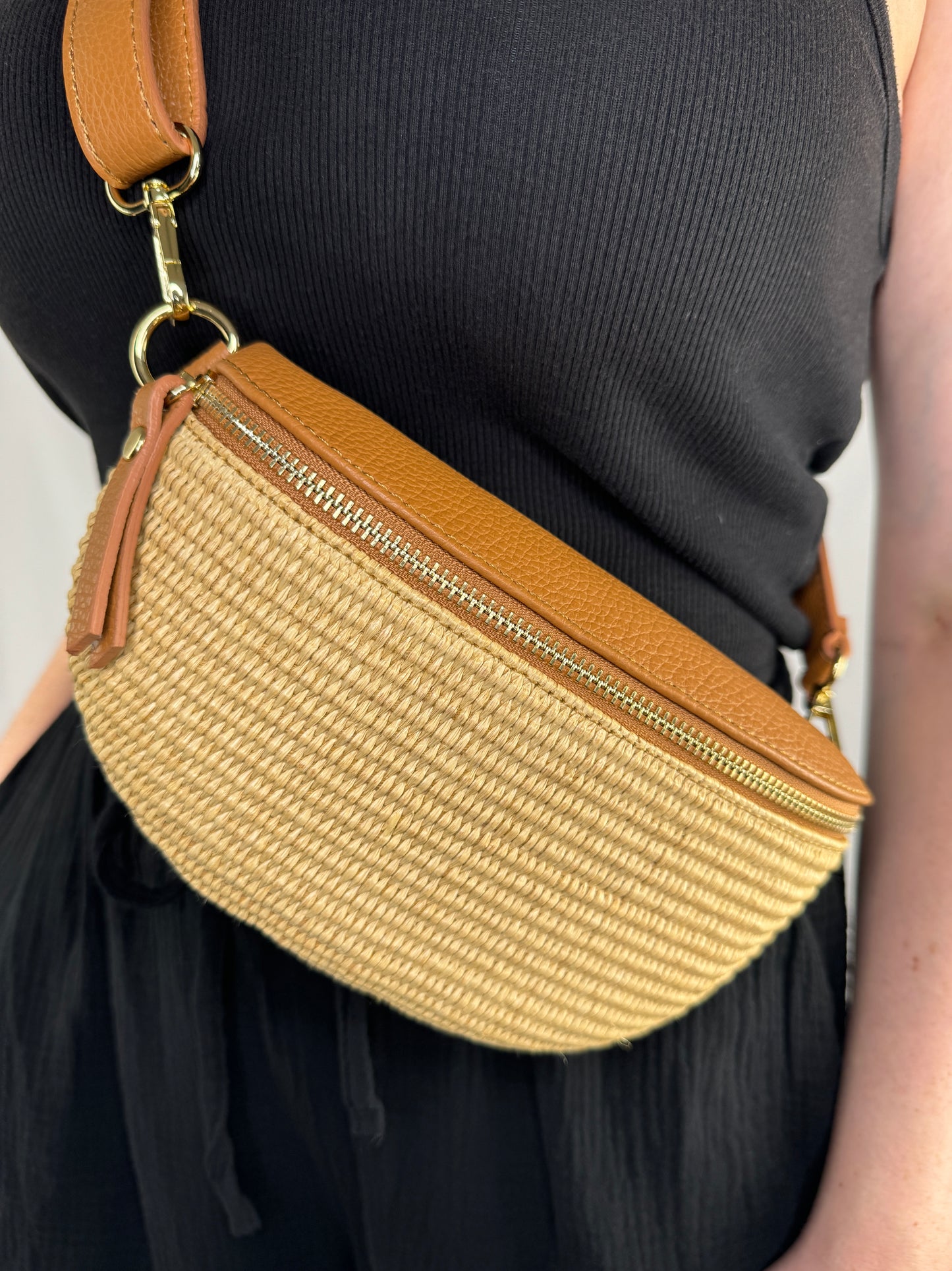 Banana Bag Summer - braun/gold