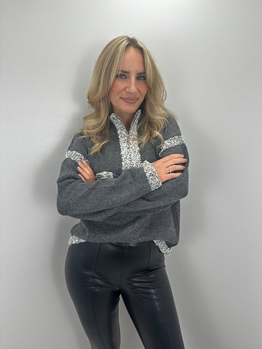 Pullover Grace - grau