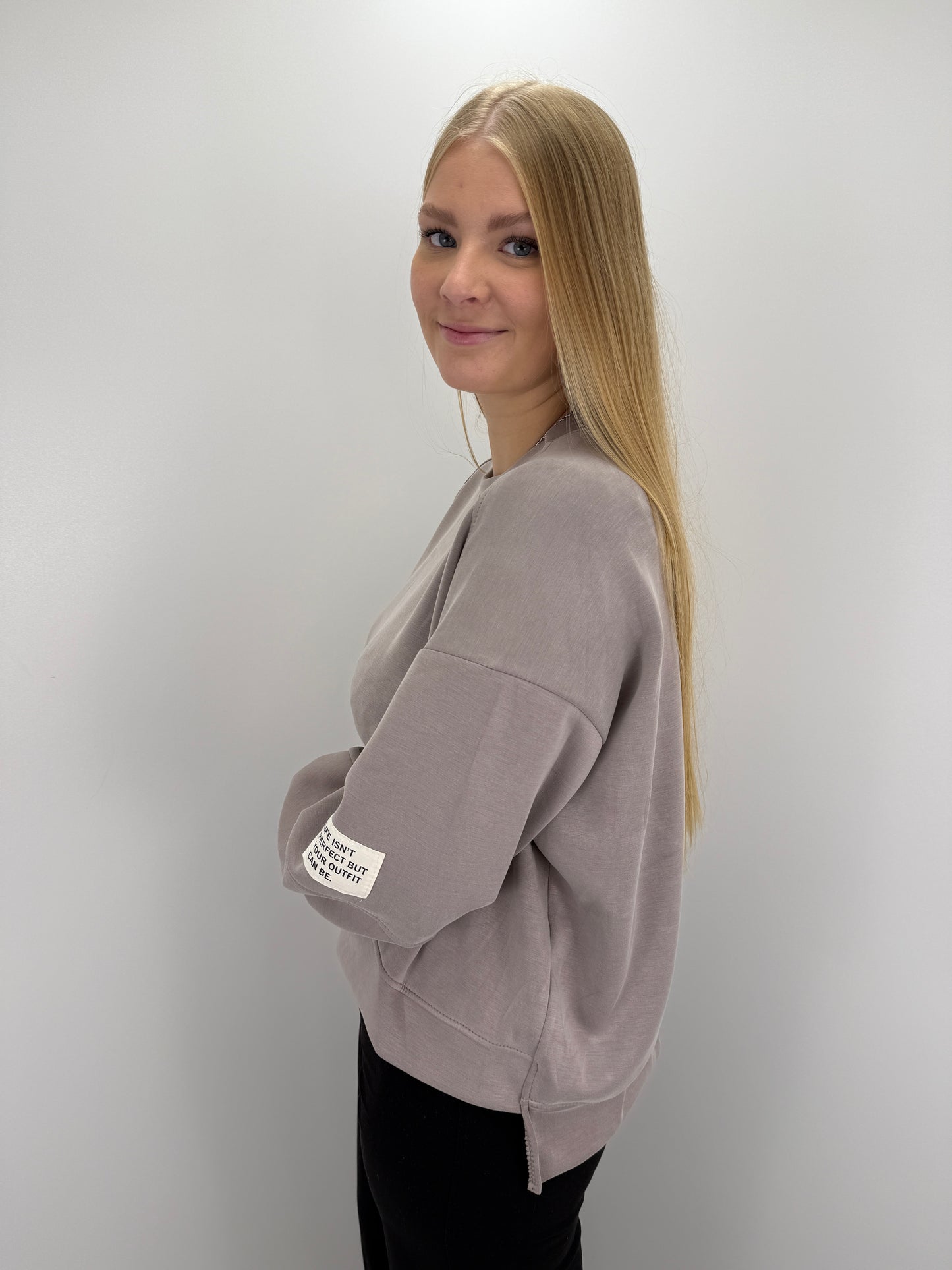 Sweatshirt Patch - taupe
