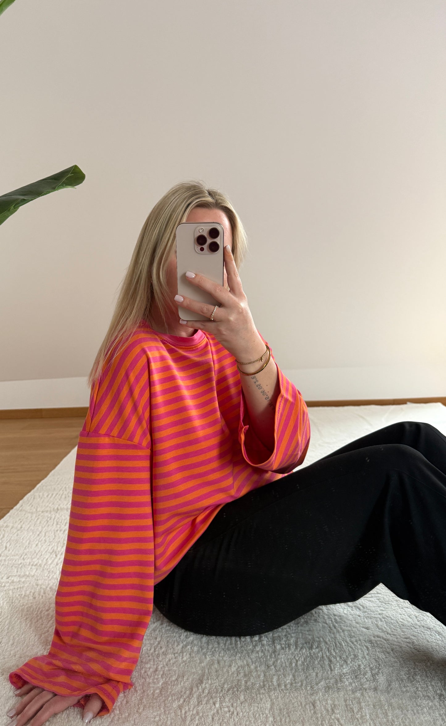 Sweatshirt Mara - pink/orange