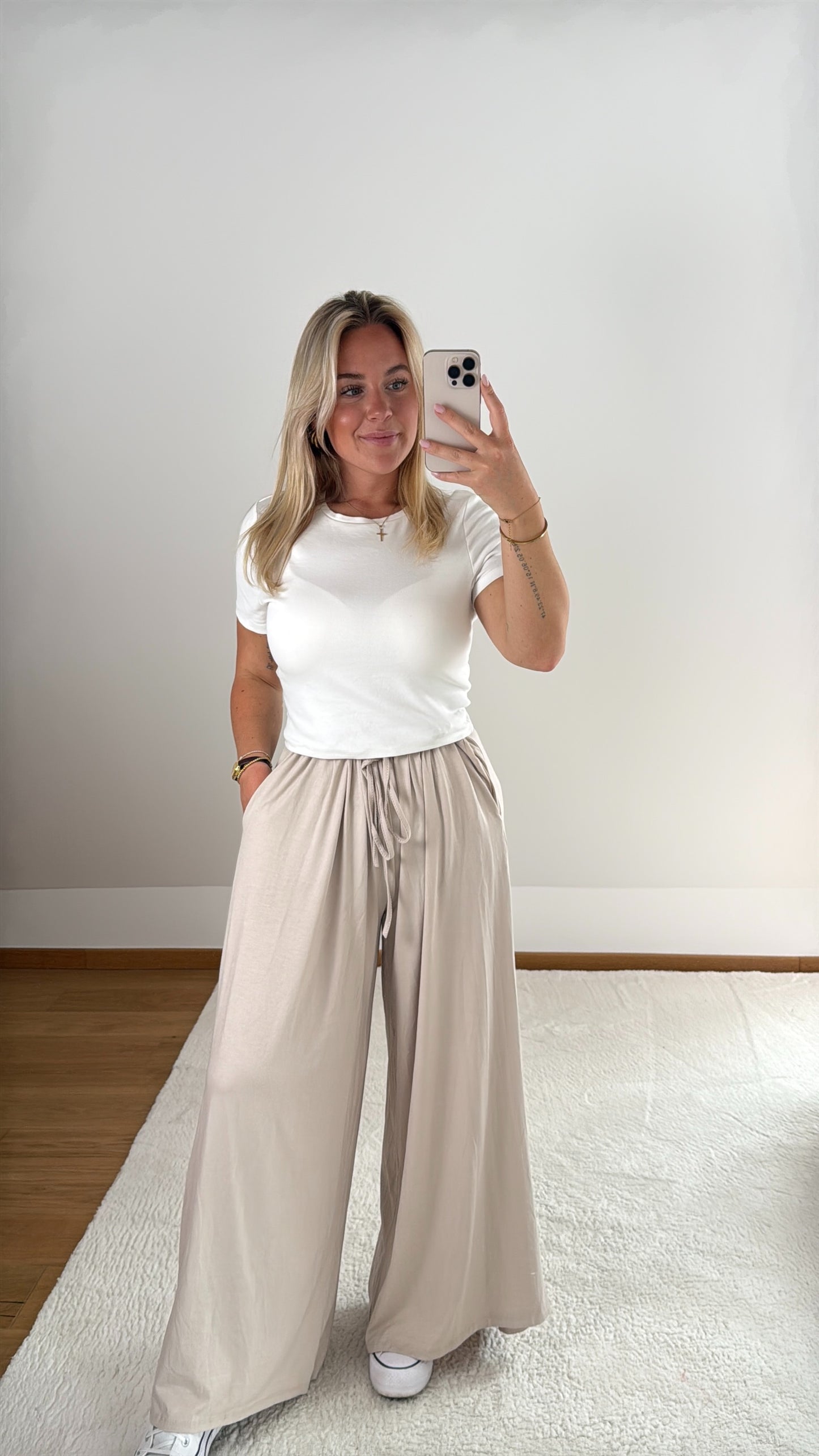 Weite Hose Jessy - beige