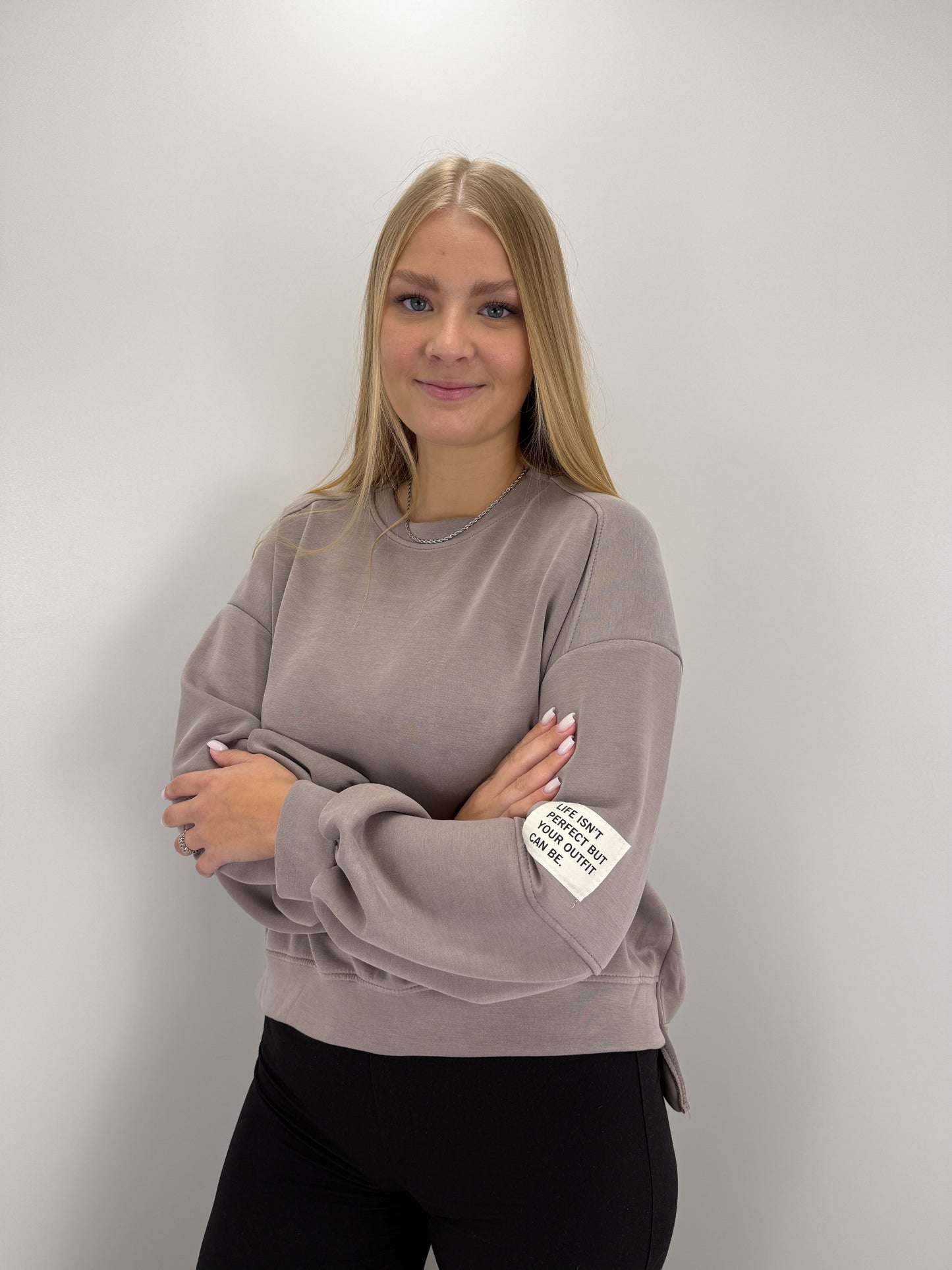 Sweatshirt Patch - taupe