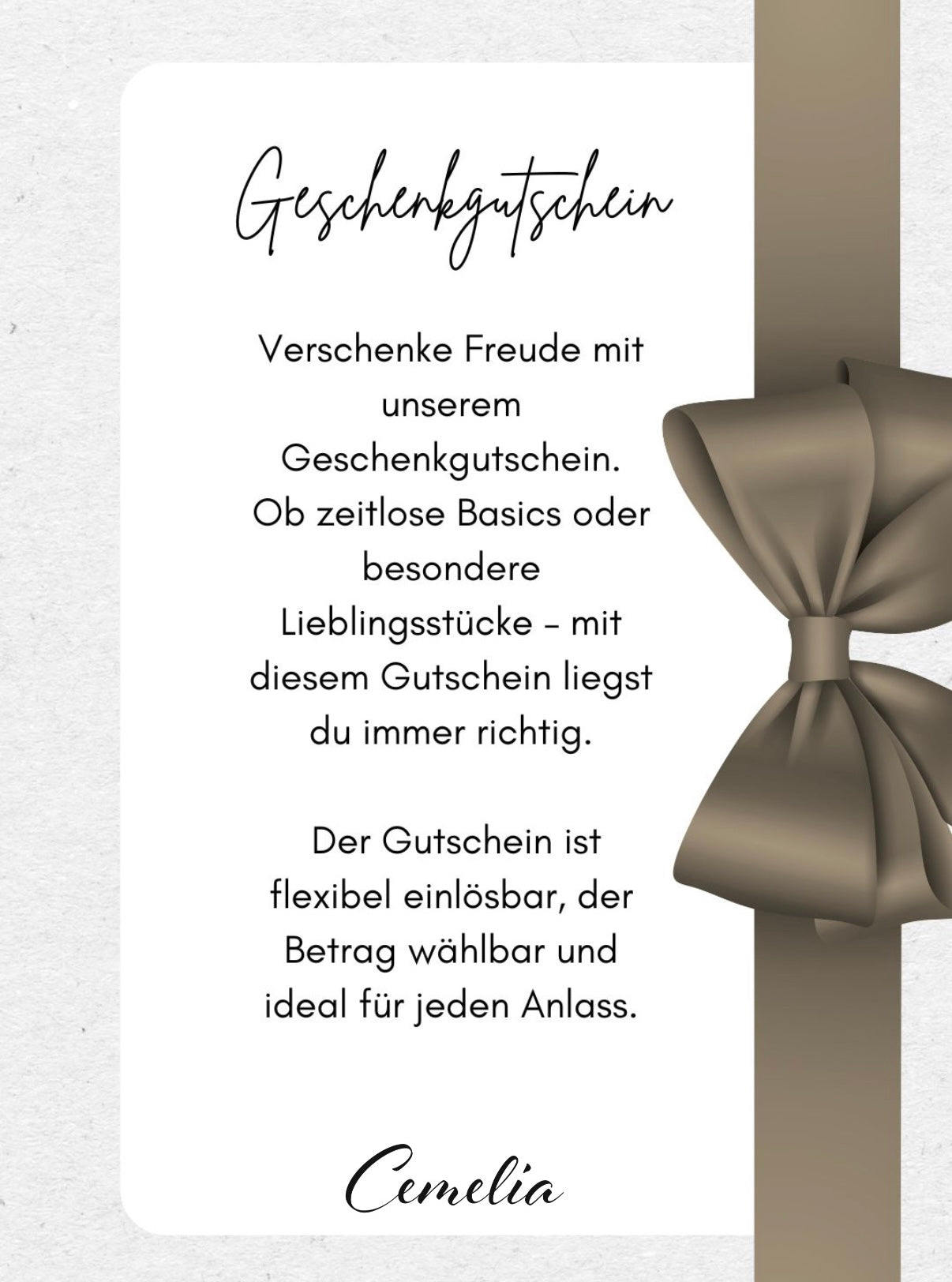 Geschenkgutschein
