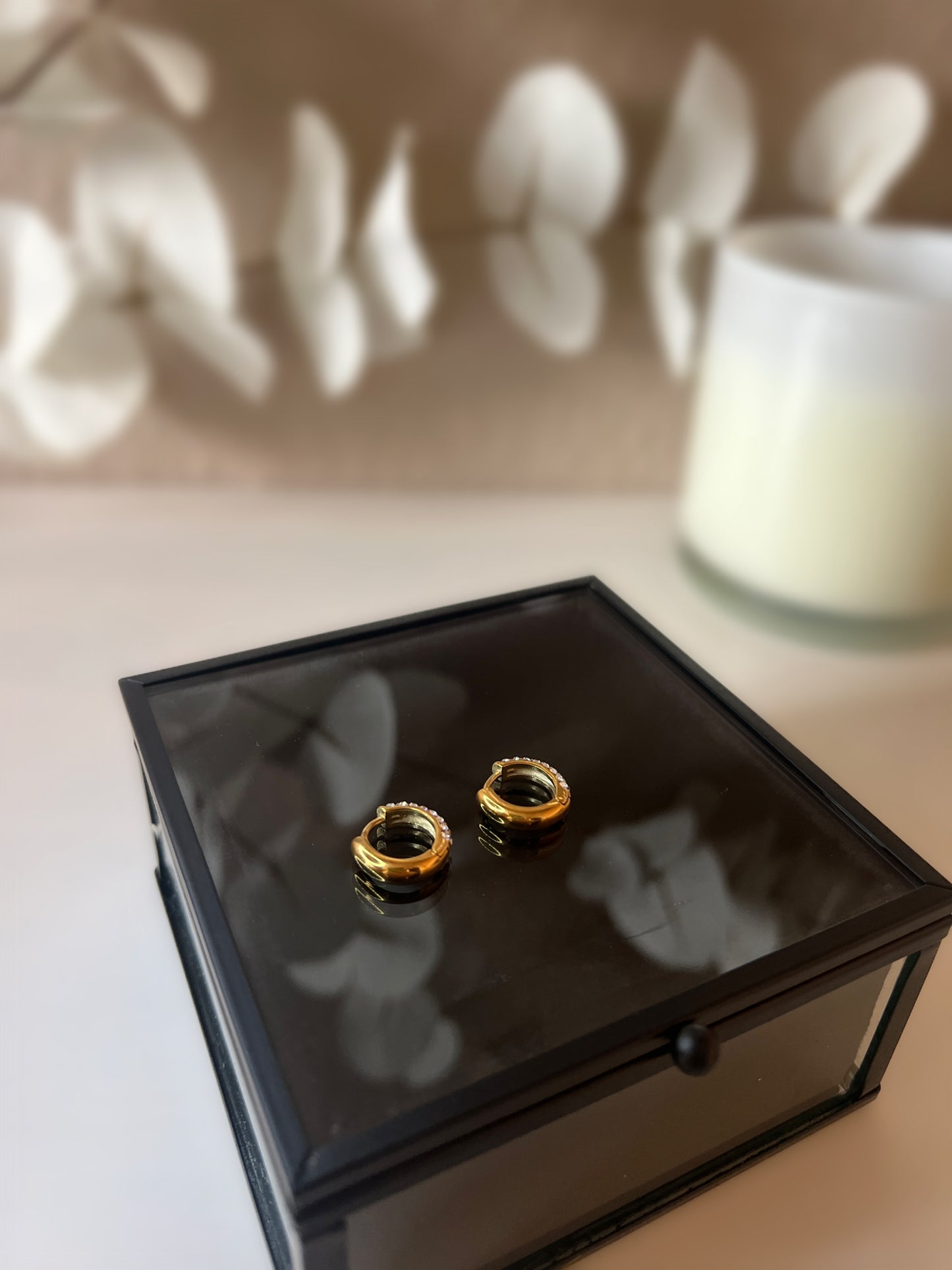 Ohrringe - Diamond Creolen