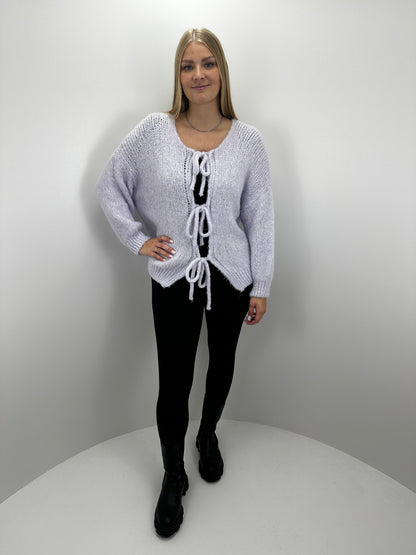 Cardigan Bow - Flieder