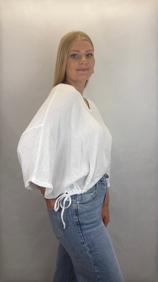 T-Shirt-Bluse Alexa - weiß