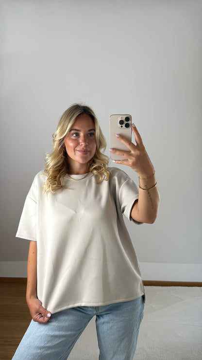 Basic T-Shirt Melly - beige