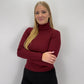 Rollkragenpullover Jasmin - bordeaux