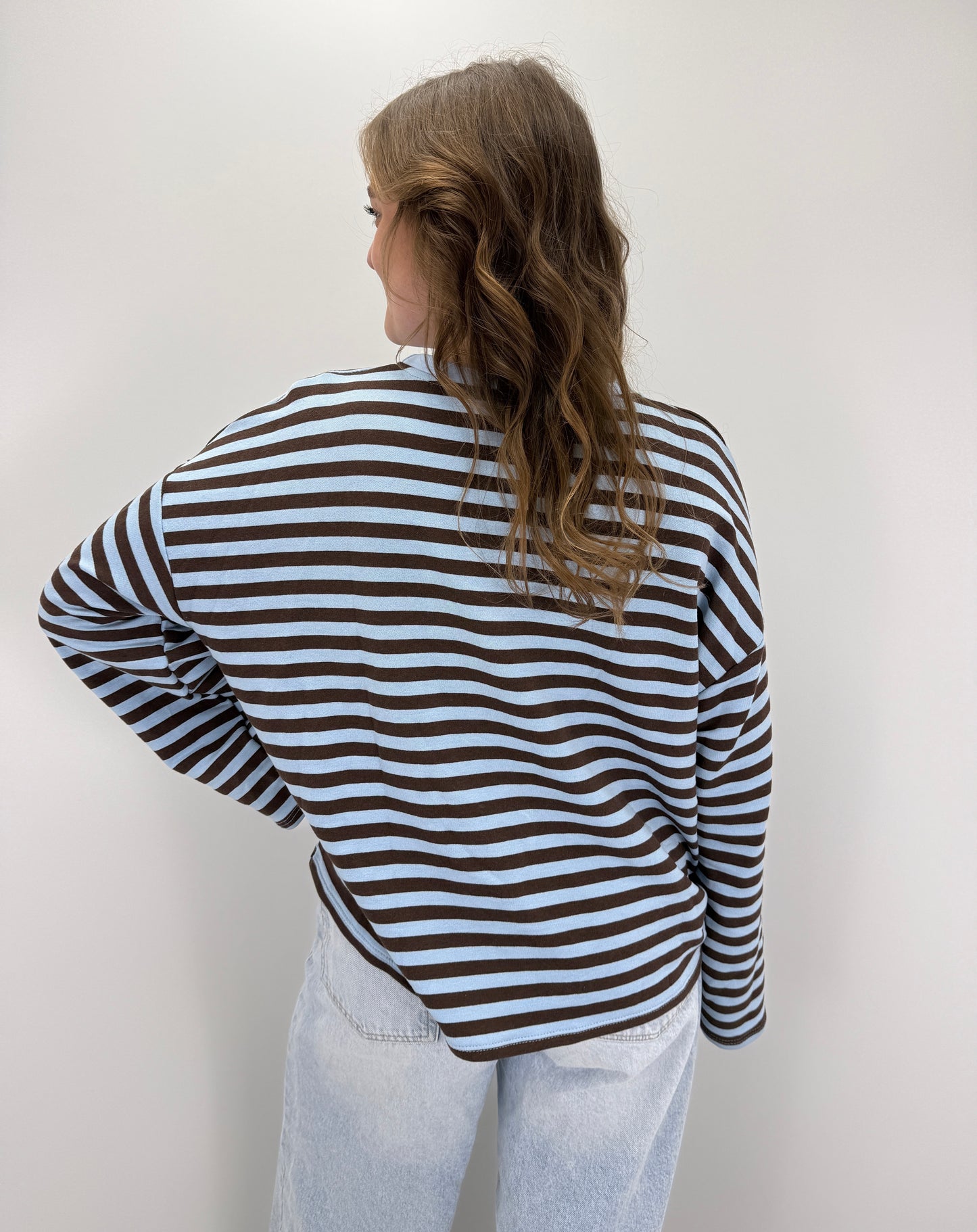 Sweatshirt Lucy - blau/braun