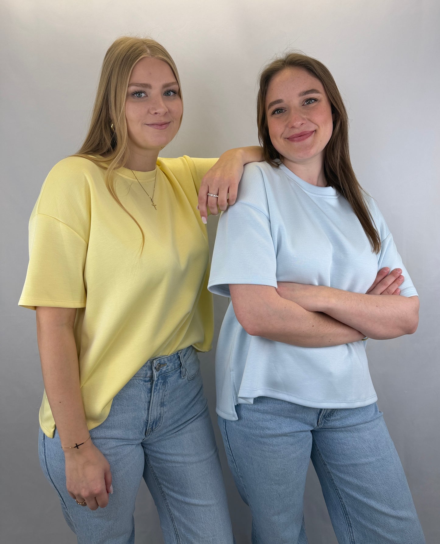 Basic T-Shirt Melly - hellblau