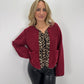 Teddyjacke Bowpard - bordeauxrot