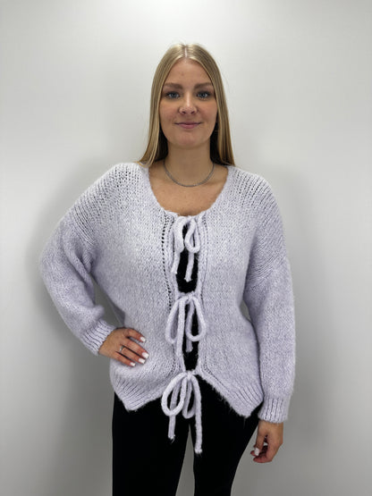 Cardigan Bow - Flieder