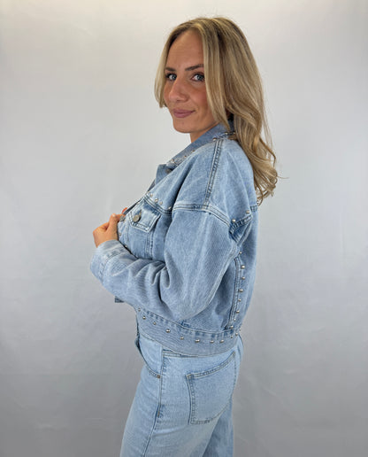 Jeansjacke Melissa - denim mit Nieten