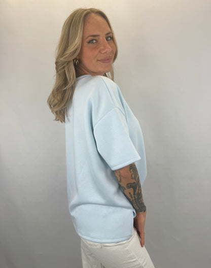 Basic T-Shirt Melly - hellblau