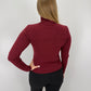 Rollkragenpullover Jasmin - bordeaux