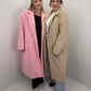 Langer Mantel Clara - rosa
