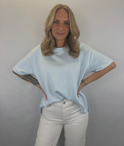 Basic T-Shirt Melly - hellblau