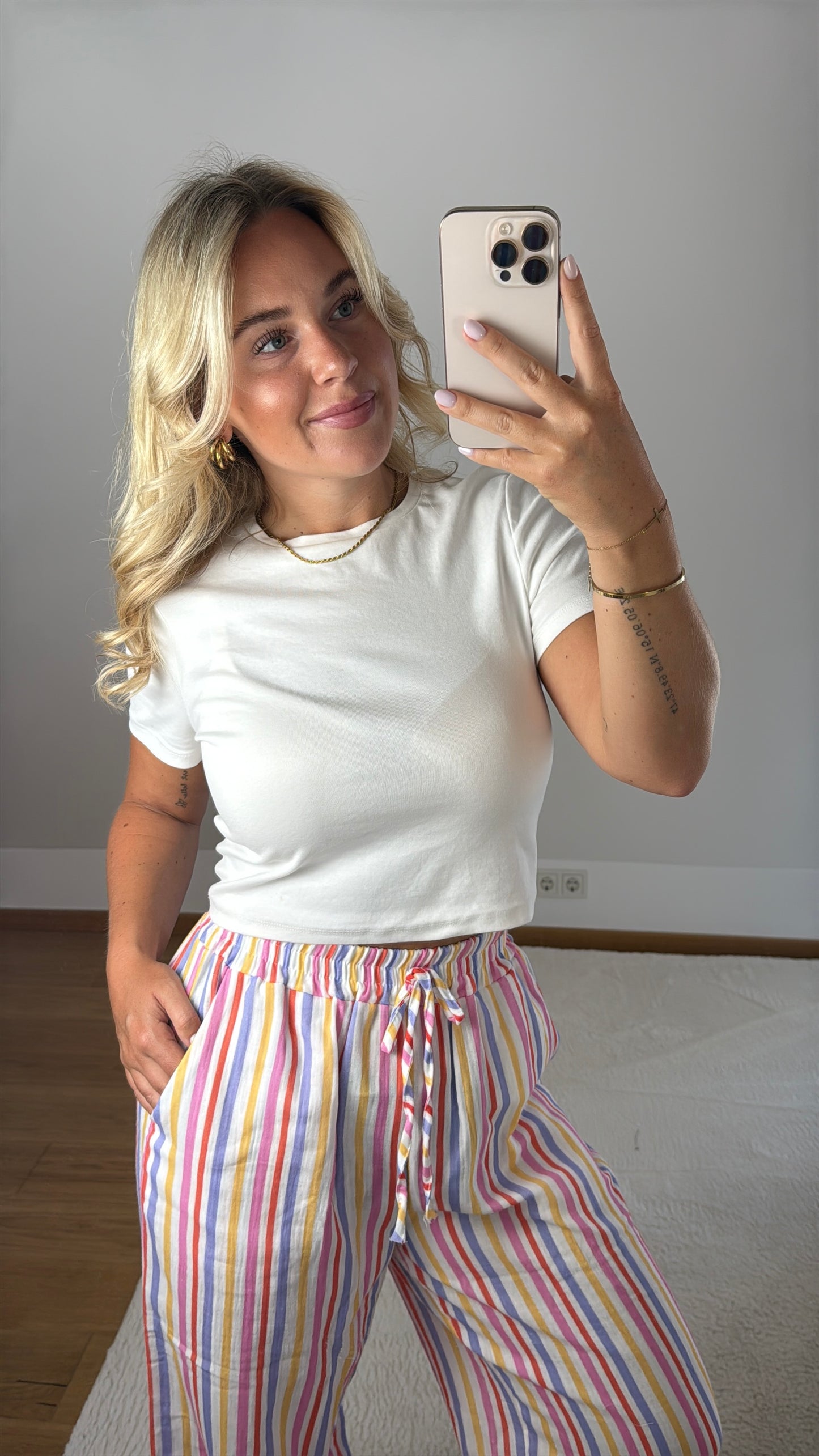 Gestreifte Hose Fiona - bunt