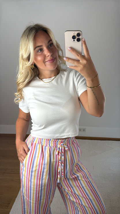 Gestreifte Hose Fiona - bunt