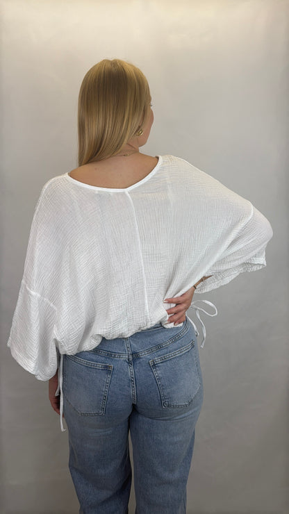 T-Shirt-Bluse Alexa - weiß