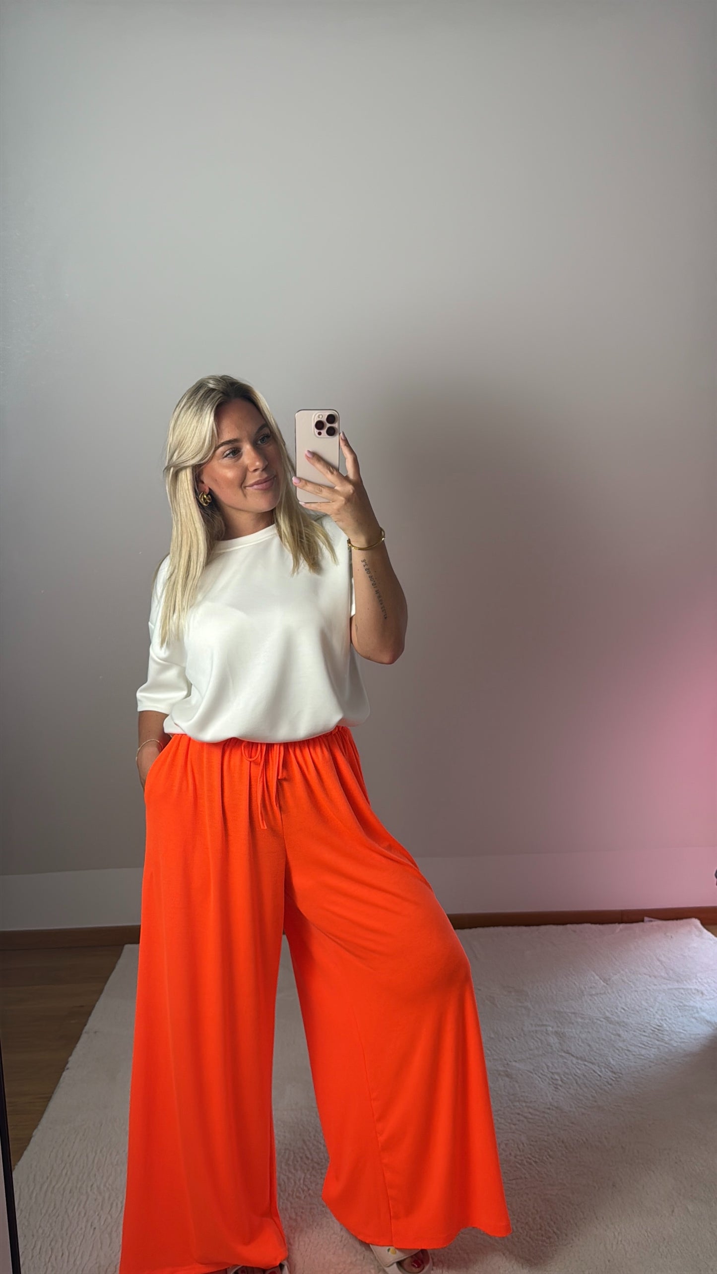 Weite Hose Jessy - neonorange