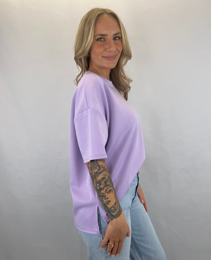 Basic T-Shirt Melly - flieder