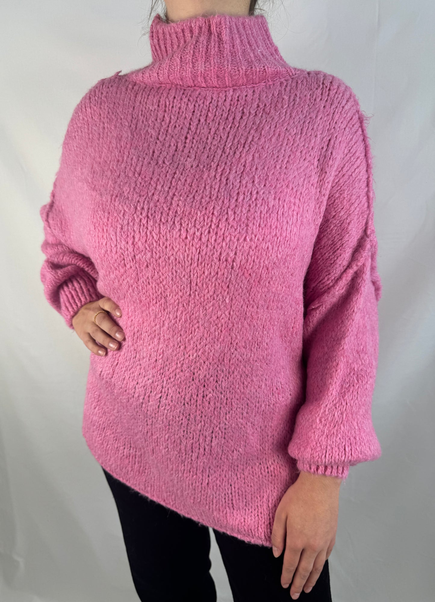 Oversize Pullover - Fuchsia