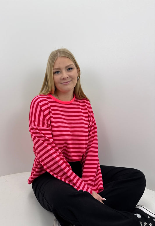 Sweatshirt Lucy - pink/rot