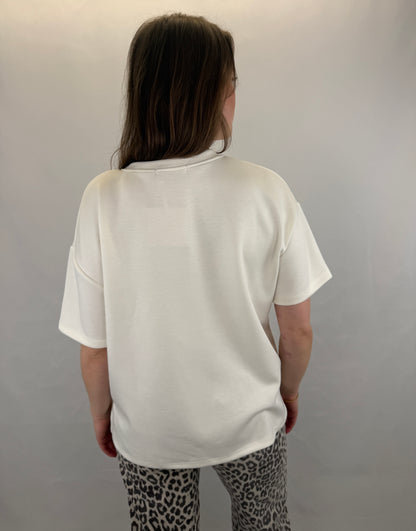 B-WARE Basic T-Shirt Melly - weiß