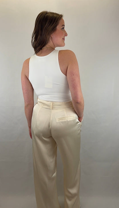 Satinhose Arina - creme