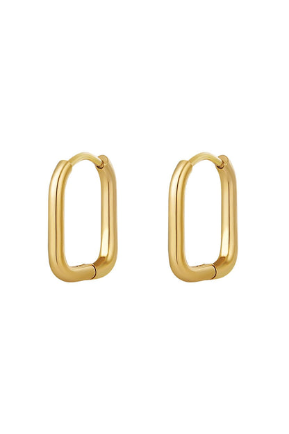 Ohrringe - Oval gold