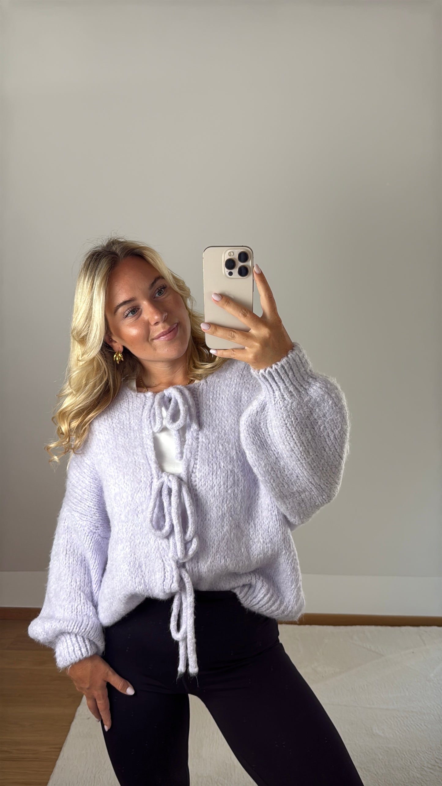 Cardigan Bow - Flieder