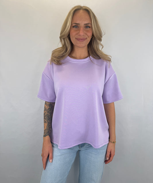 Basic T-Shirt Melly - flieder