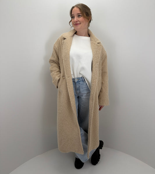 Langer Mantel Clara - beige