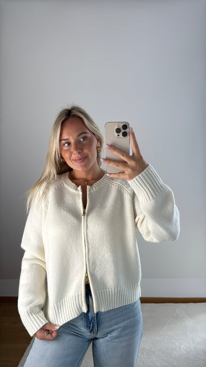 Strickjacke Leonie - weiß