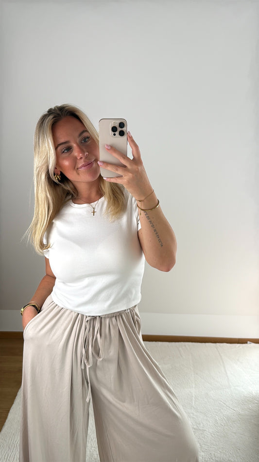 Weite Hose Jessy - beige