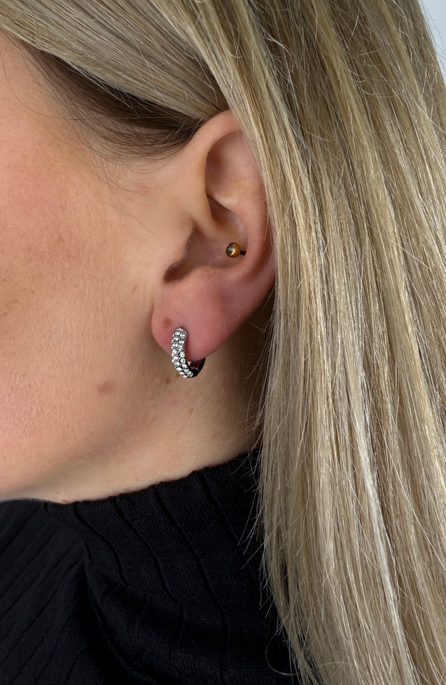 Ohrringe - Diamond Creolen