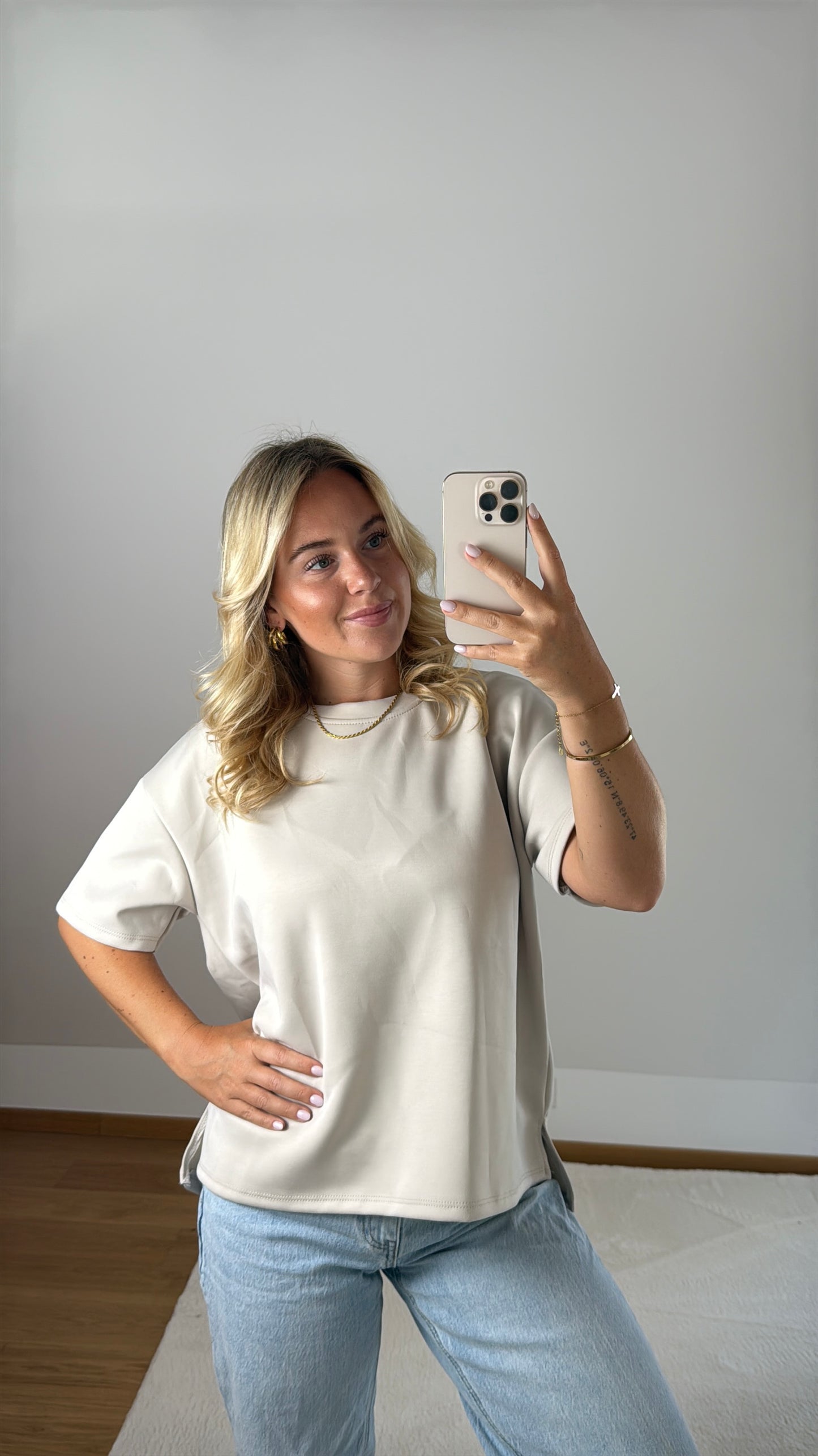 Basic T-Shirt Melly - beige